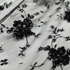 Tessuto Tulle Ricamato