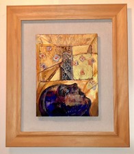 Bruno CECCOBELLI,Tecnica Mista su Legno, Opera Unica,Arte Moderna Contemporanea