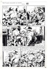 Tex - I fratelli Donegan - p.64 - Miguel Repetto - Tavola Originale  - 2004