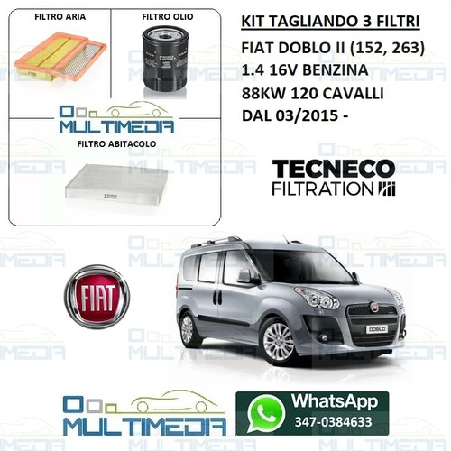 Kit tagliando filtri tecneco - kit,