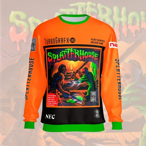 Felpa fuzzy splatterhouse 1989 - splatterhouse,