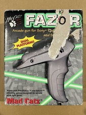 Fazor Mad Catz pistola controller Playstation 1  E Sega Saturn Con Scatola Rara