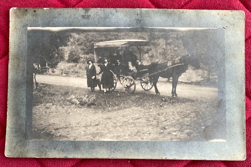Foto cartolina calesse con - cartolina,