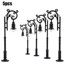 Lampade complete lanterne parco lampade colonna acciaio modello lampioni 5*5pz 5