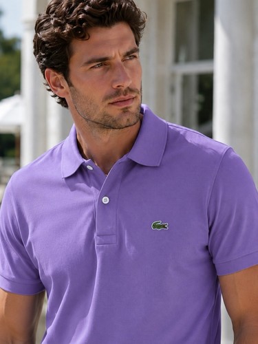 Camicia lacoste uomo viola - camicia,