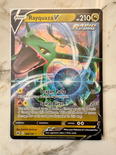 Rayquaza 100 159 jumbo - rayquaza, v