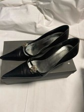 Scarpe decoltè decolte nero pelle  Richmond teschio strass tg 40 L