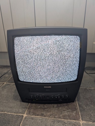 Philips crt vhs vcr - tv,