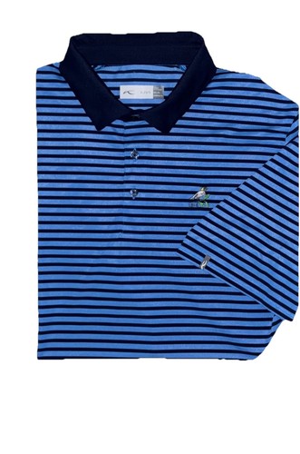 Kjus polo golf righe - kjus, blu