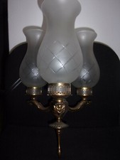 Vintage 1930s Deco 3 Light