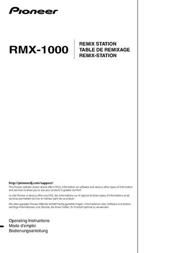 Pioneer rmx 1000 remix station - pioneer,
