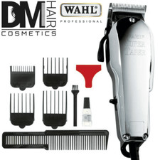 WAHL SUPER TAPER CHROME CLIPPER TOSATRICE TAGLIACAPELLI PROFESSIONALE + 4 RIALZI