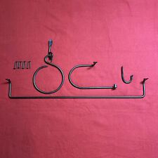 Set da bagno minimalista semplice in ferro battuto forgiato a mano 4 pezzi realizzato da me in WV.