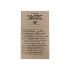 Lucrezio Della natura delle