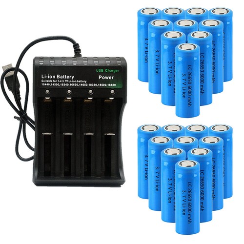 26650 batteria 6000mah 7v - batteria, 3,7v