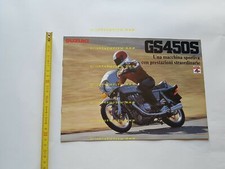 Suzuki GS 450 S 1980 depliant italiano originale moto brochure