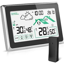 Stazione Meteo con Sensore Esterno, Termometro Digitale Igrometro per Interni ed