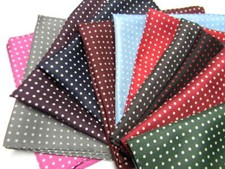 POCHETTE uomo SETA FAZZOLETTINO A POIS DA TASCHINO NERO ROSSO GRIGIO VERDE PUNTI
