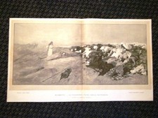 Rare 1887 Engraving Prayer