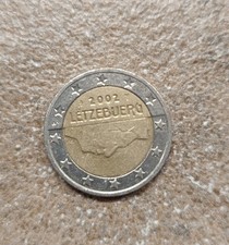 2 Euro Letzebuerg 2002 Moneta molto Rara in buono stato Come Foto