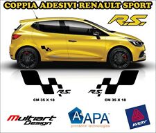 KIT 2 ADESIVI sticker PER CLIO RS TROPHY, RENAULT SPORT CLIO MEGANE TWINGO