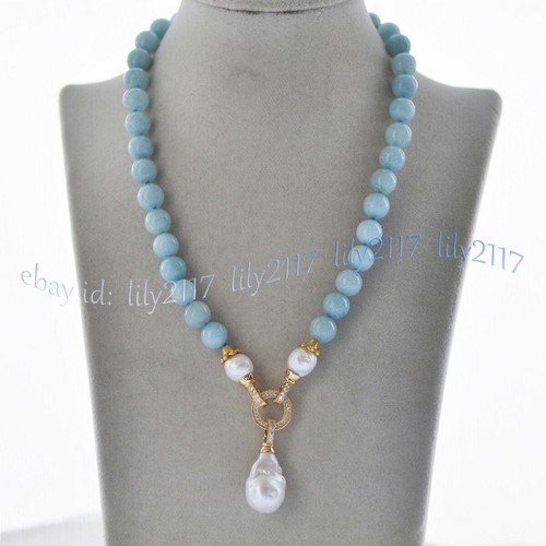 Collana con ciondolo - , perle