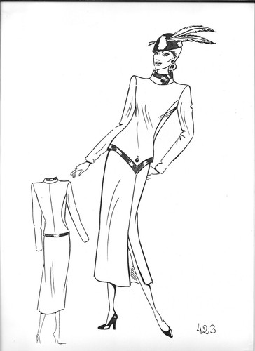 Bozzetto figurino moda - bozzetto,