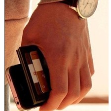 Portafoglio Magico Magic Regalo Wallet Carte DI Credito Slim Clip Cash Holder bg