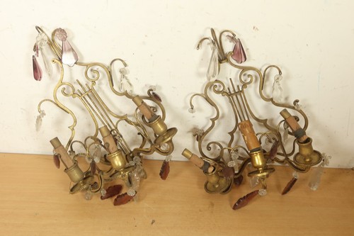 Coppia antichi lampadari - coppia,