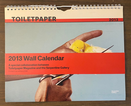 Toilet paper calendar 2013 - calendar, by