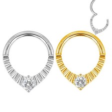 Anello clicker punta titanio