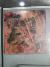 Quadro  moderno Astratto Pezzo Unico 100 X 100 Cm