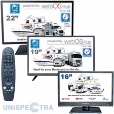 Unispectra 16 - 22 " Smart TV ( Webos ) Magic Remoto 12V 240V Camper Camion