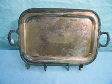 English tray silver on copper