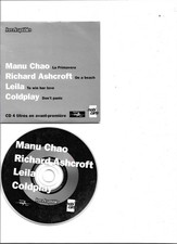 COLDPLAY RARE FRENCH PROMO CD