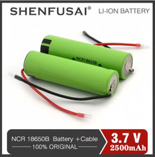 Batteria ricaricabile 3.7V 2500mAh Li-lon pulsante superiore per torcia LOTTO