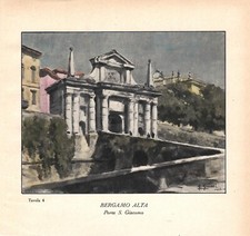Stampa antica BERGAMO ALTA