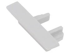 2 mascherine C24346C02TW per profili LED grigie MICRO-NK con foro KLUŚ