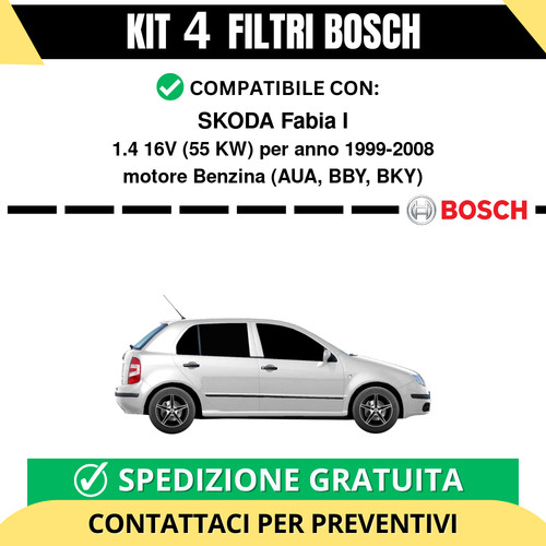 Kit bosch filtri tagliando - kit,