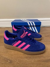 Scarpe da ginnastica donna Adidas Handball Sonder blu rosa taglia UK 4 a 6,5 IH5373