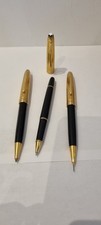 Montblanc Meisterstuck Solitaire Doue Gold Plated Cap  Set BP, MP, ROLLERBALL...