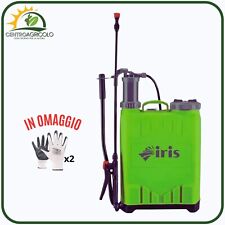 POMPA A SPALLA MANUALE IRIS GARDEN 12 LITR IN PLASTICA ANTICORROSIONE AMBIDESTRA