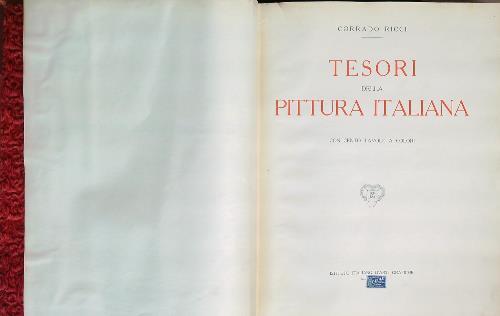 Tesori della pittura italiana - tesori,