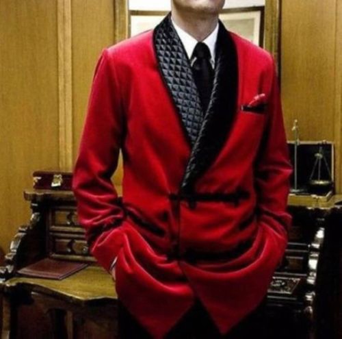 Uomo rosso fumare giacche - fumare,
