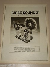 *307=CIRSE SOUND 2 CINEPROIETTORE=ANNI '60=PUBBLICITA'=ADVERTISING=WERBUNG=