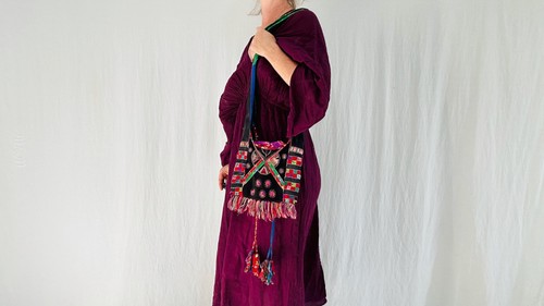 Borsa vintage hmong ricamata - borsa,
