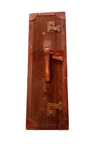 Valigia pelle vintage - in,