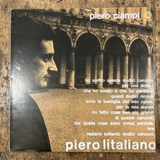 LP Piero Ciampi - Piero Litaliano 9031712931 Italy 1963 Pop Vinile Musica