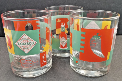 Bicchieri vintage tabasco - bicchieri,