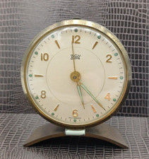 WALT SVEGLIA SMALTATA DA TAVOLO ANNI '40/50 MADE IN GERMANY - VERDE TIFFANY